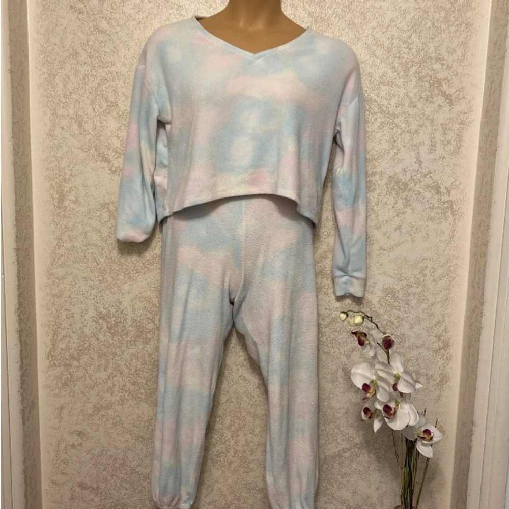 SO Pastel Tie-Dye Pajama Set